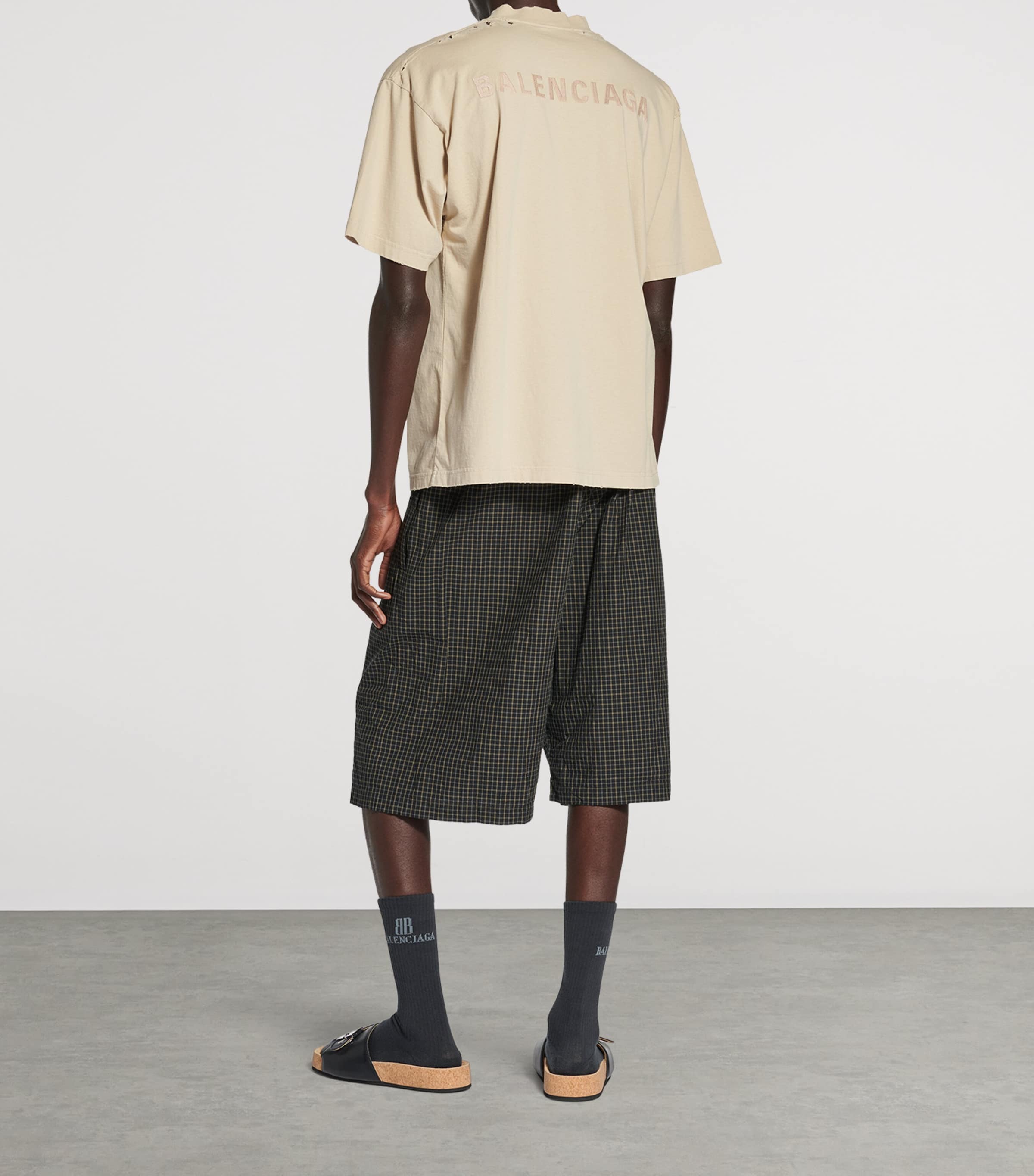 Cotton Distressed Logo T-Shirt 9661 Image 5