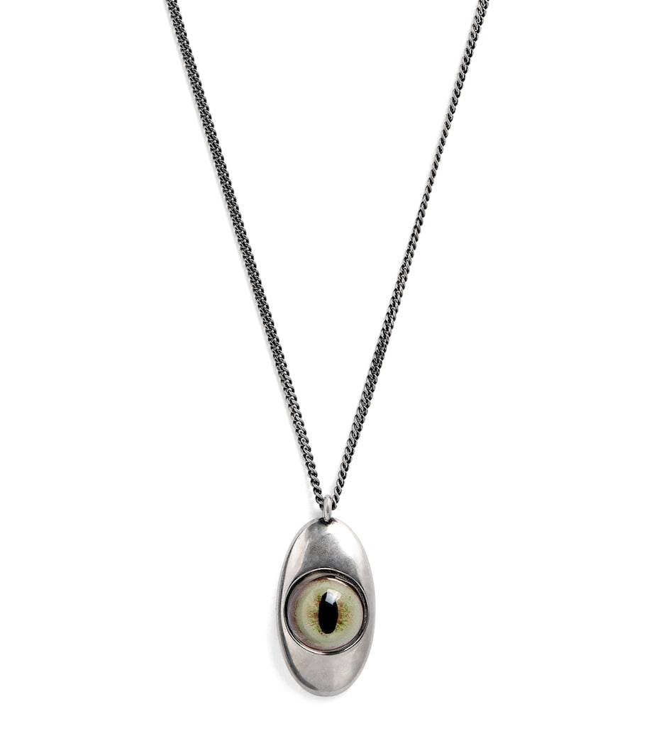 Cat Eye Pendant Necklace BR098LIGHTCHSNT Image 1
