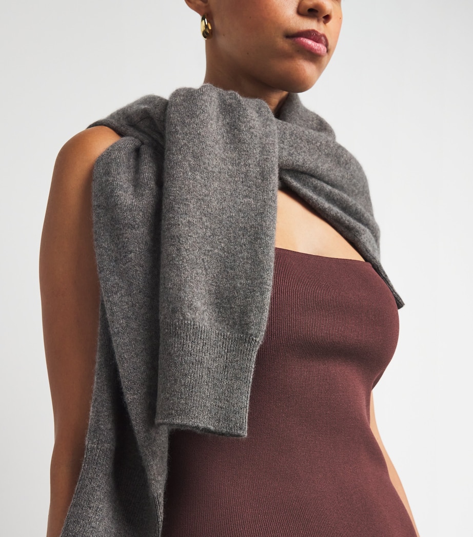 Sheer-Hem Maxi Dress LIQUEUR Image 4