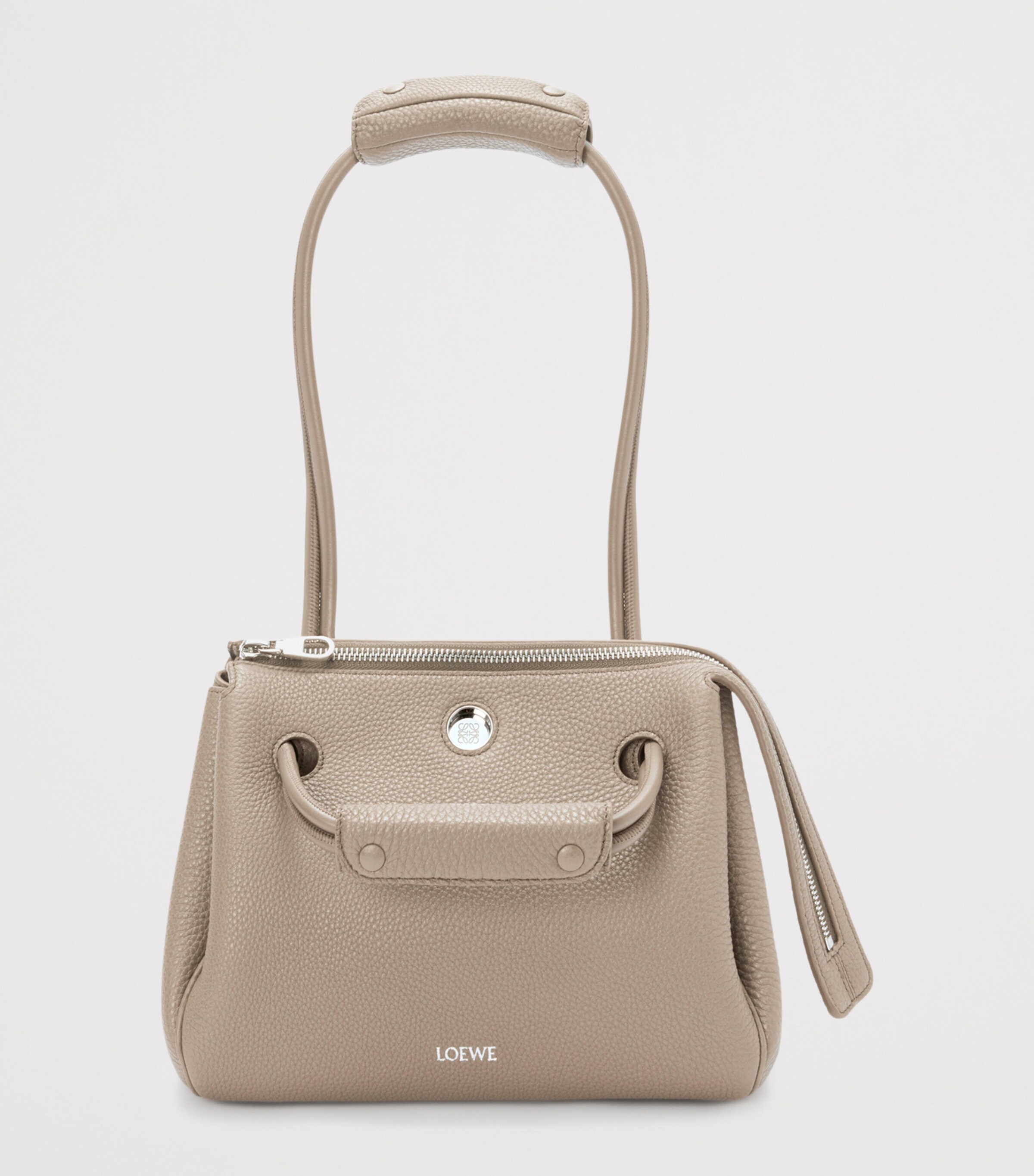LOEWE Small Grained Leather Madrid Shoulder Bag Clay Image 14