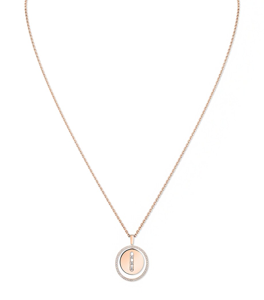 Messika Lucky Move Rose Gold and Diamond Necklace (0.32ct) Pink Gold Image 1