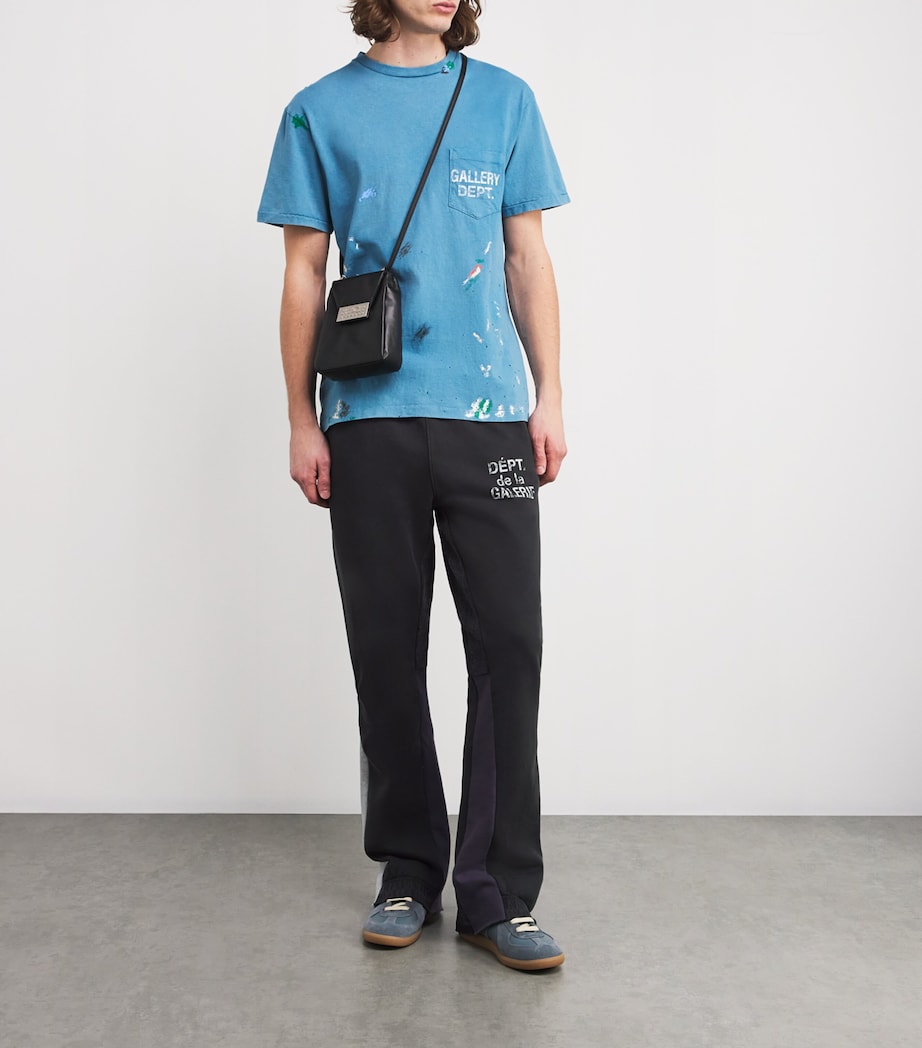 Logo Print Flared Sweatpants VINTAGE BLACK Image 2