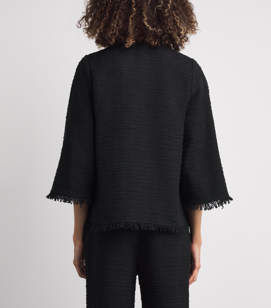 Cotton-Blend Diana Blouse 050 BLACK Image 4