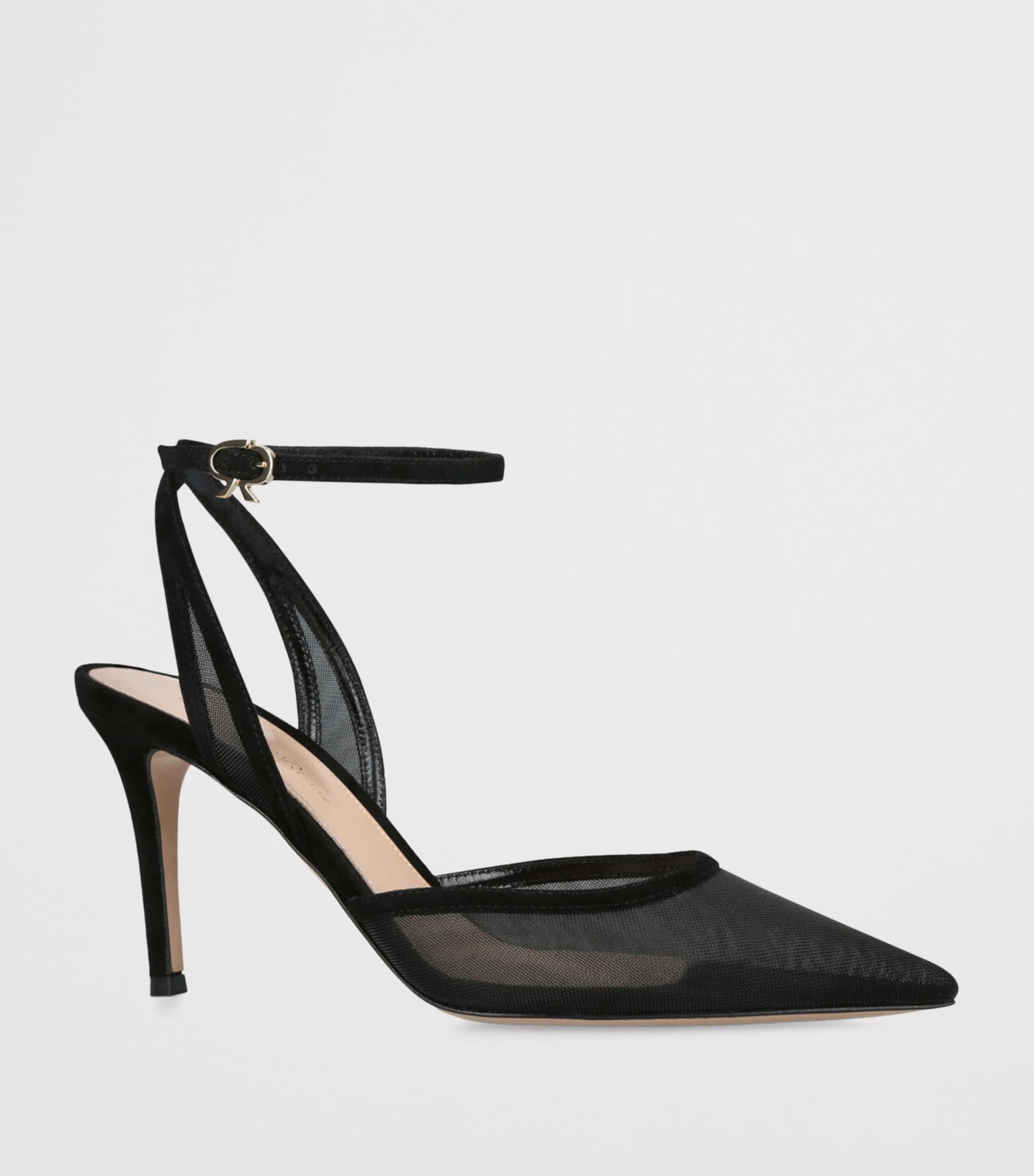 Gianvito Rossi Mesh Pumps 80 Black Image 3