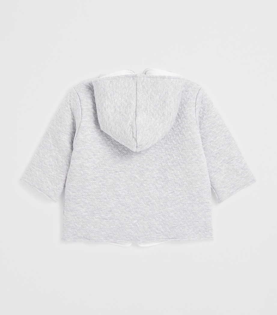 Weave-Jacquard Padded Jacket (3-18 Months) K050LIGHT GREY Image 2