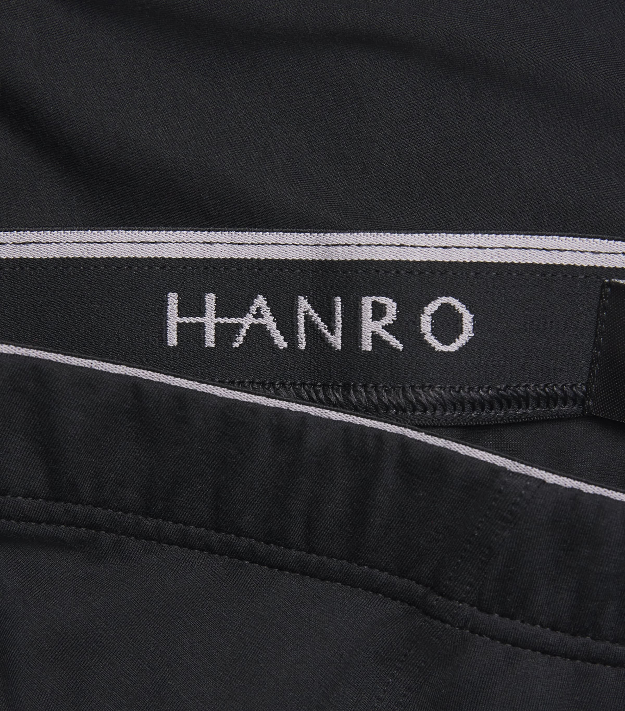 Hanro Mens Cotton Superior Briefs Black Image 5