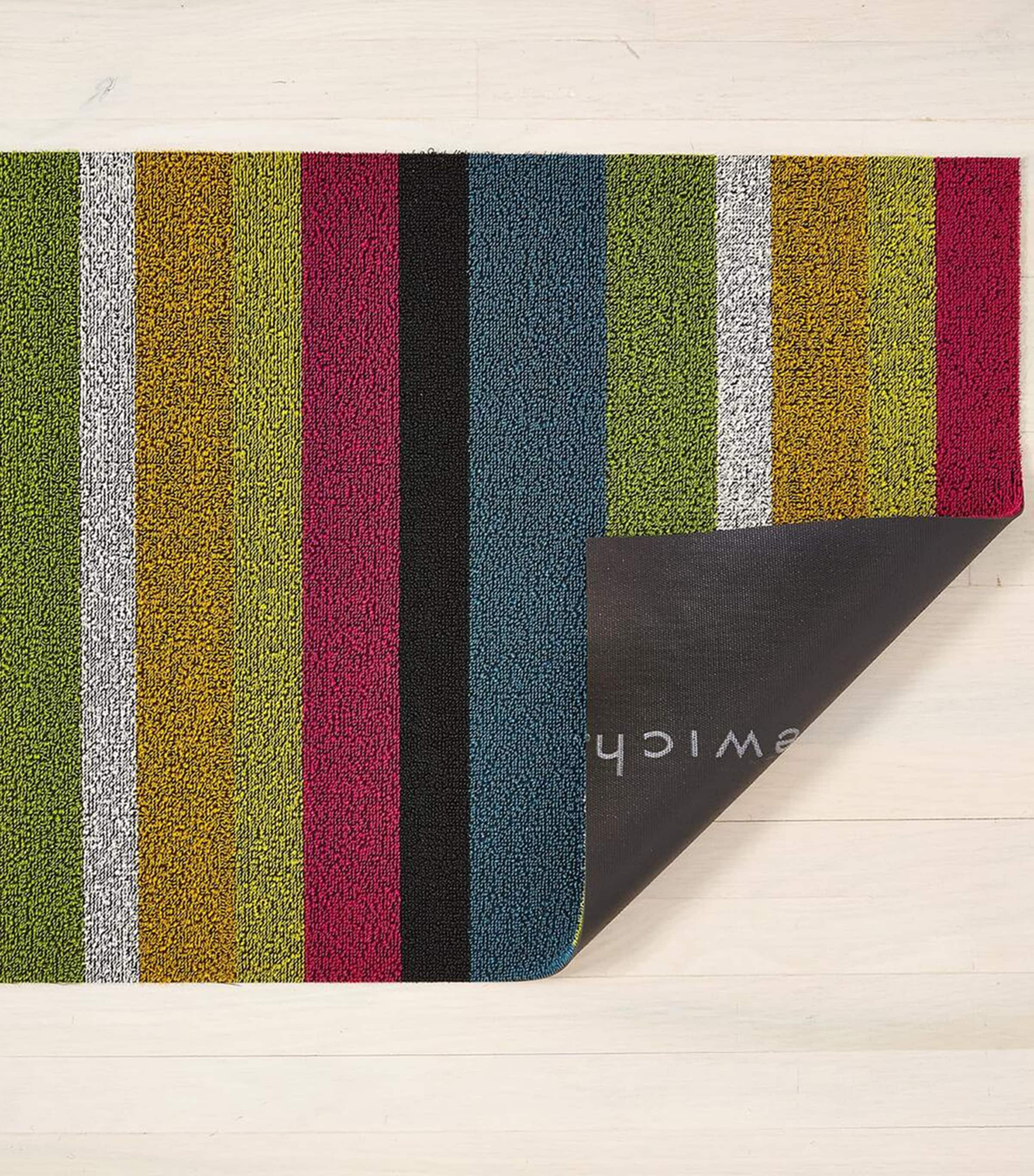 Bold Stripe Shag Utility Mat (61cm x 91cm) MULTI Image 3