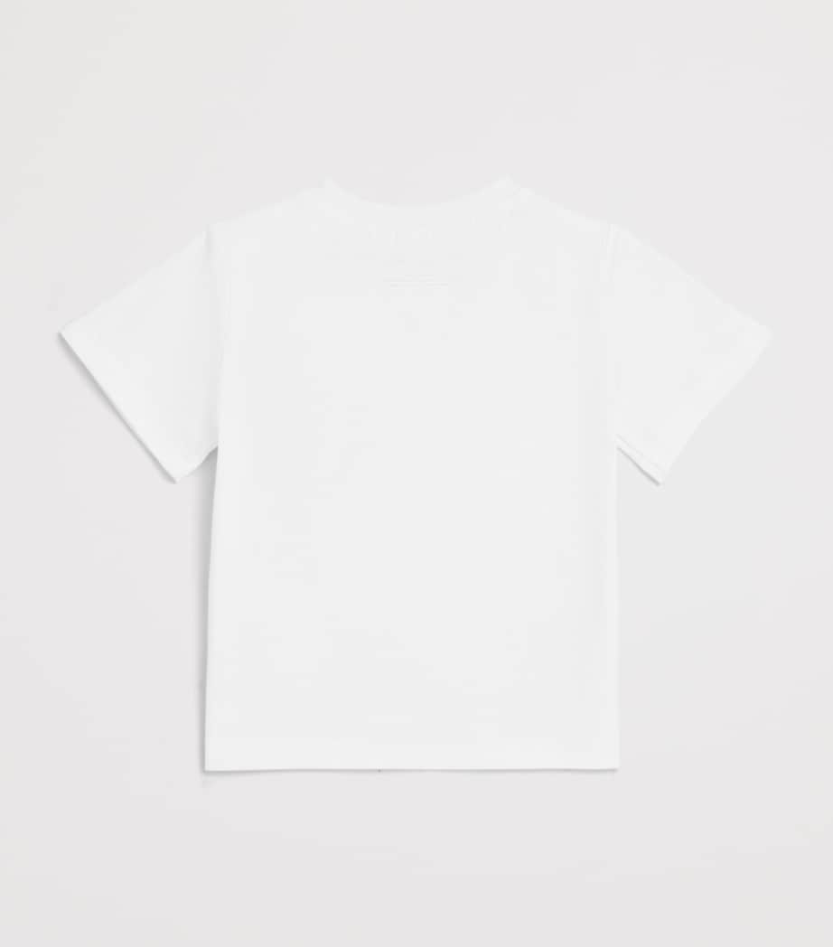 Stella McCartney Kids Cotton Cloud Appliqué T-Shirt (6-36 Months) Ivory Image 2