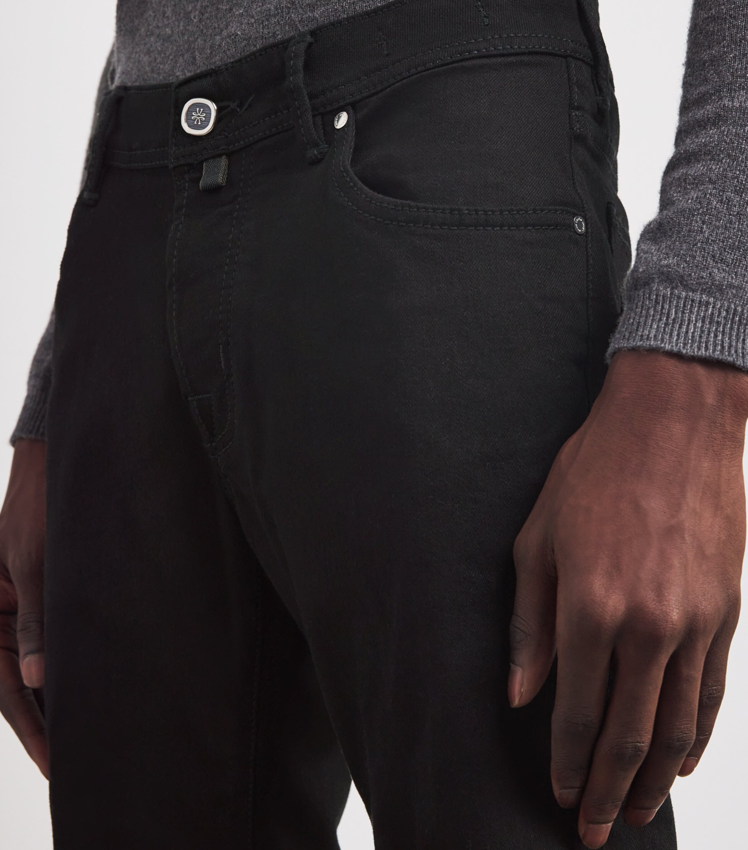Jacob Cohën Mens Limited Edition Lizardskin-Patch Nick Slim Jeans Image 7