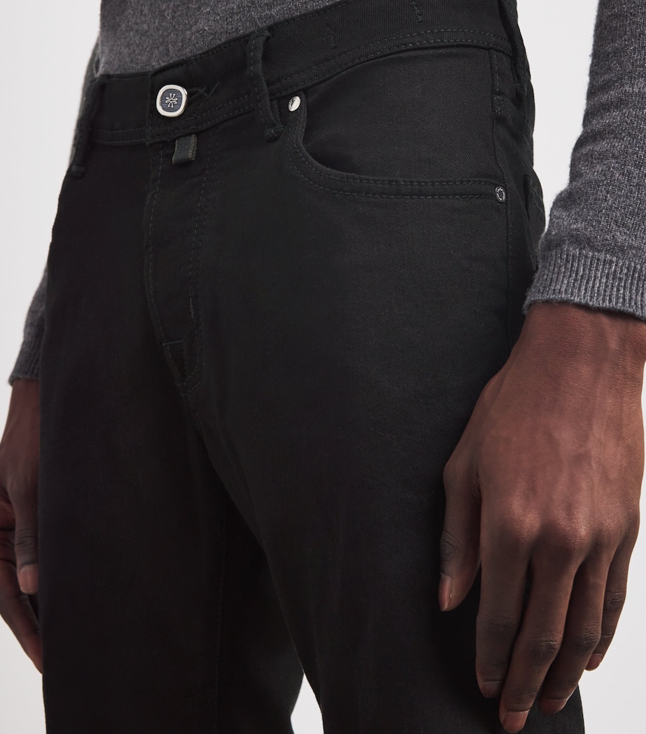 Jacob Cohën Mens Limited Edition Lizardskin-Patch Nick Slim Jeans Image 7