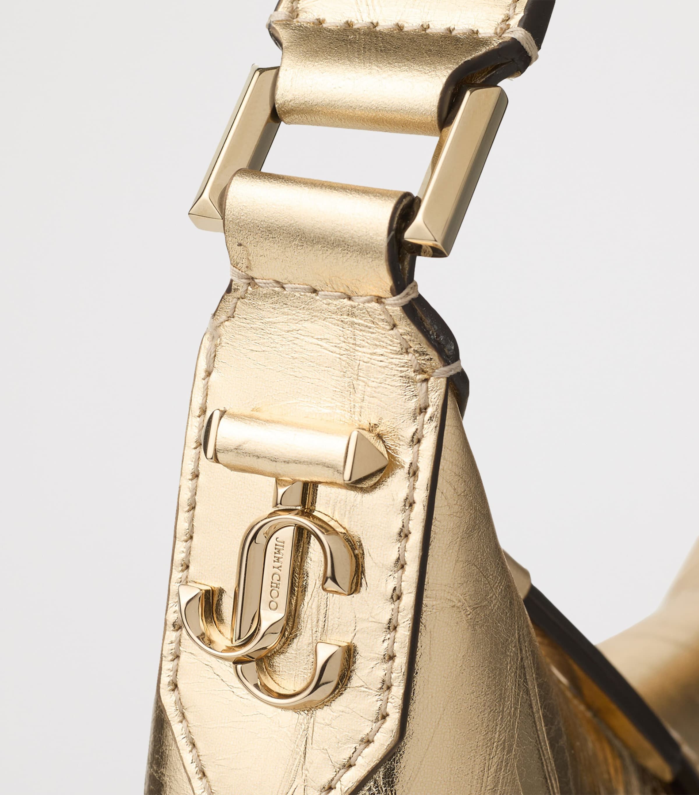 Bar Small Metallic Leather Shoulder Bag GOLD/SHINY GOLD Image 2