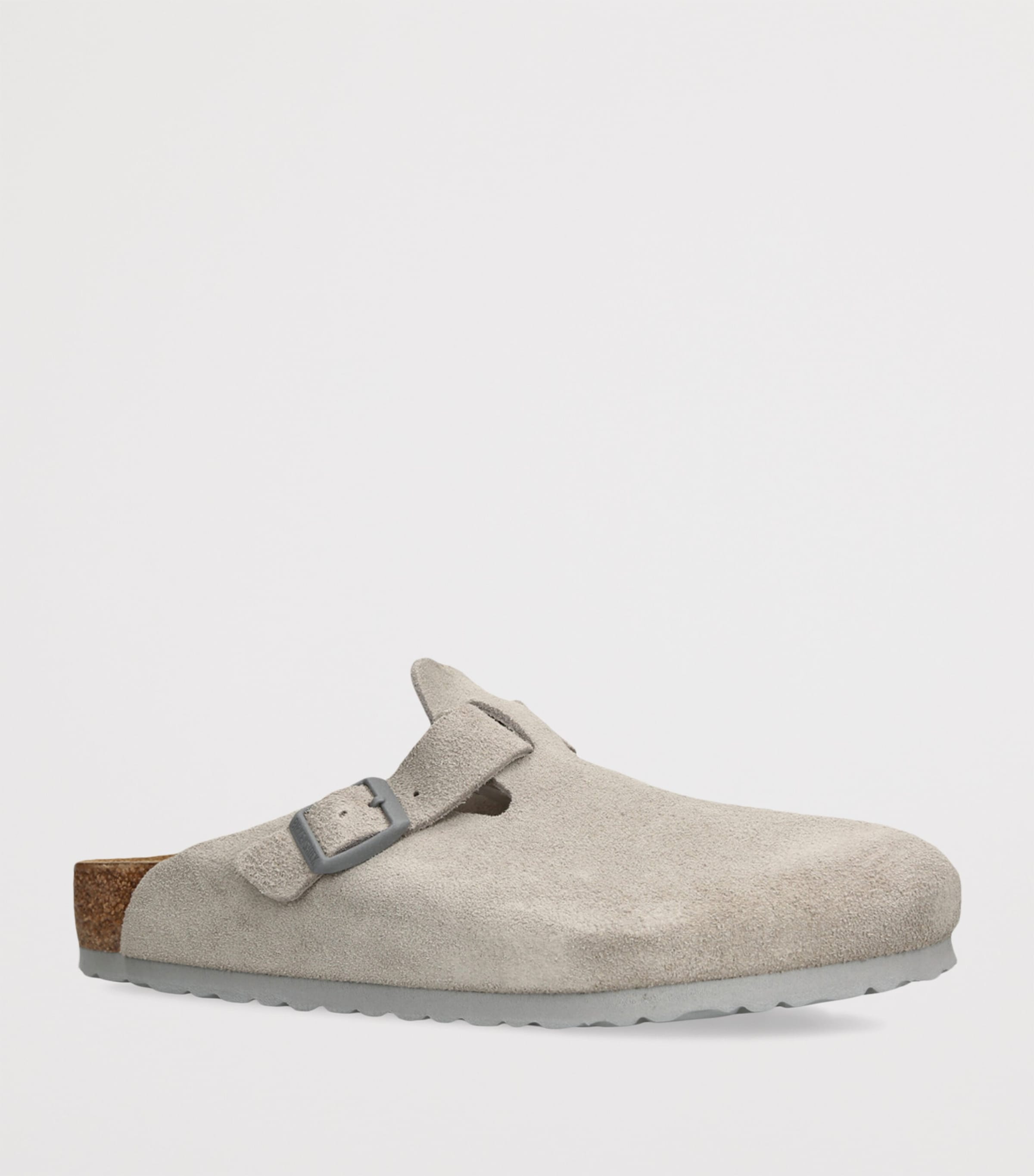 Suede Boston Clogs GREY Image 3