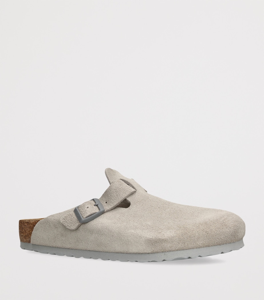 Suede Boston Clogs GREY Image 3
