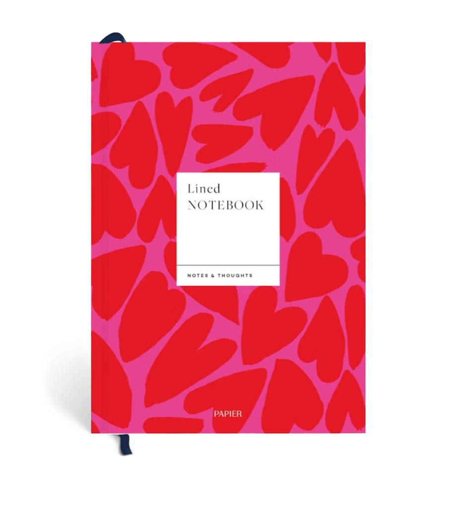 Full of Hearts Lined Notebook PINK Image 1