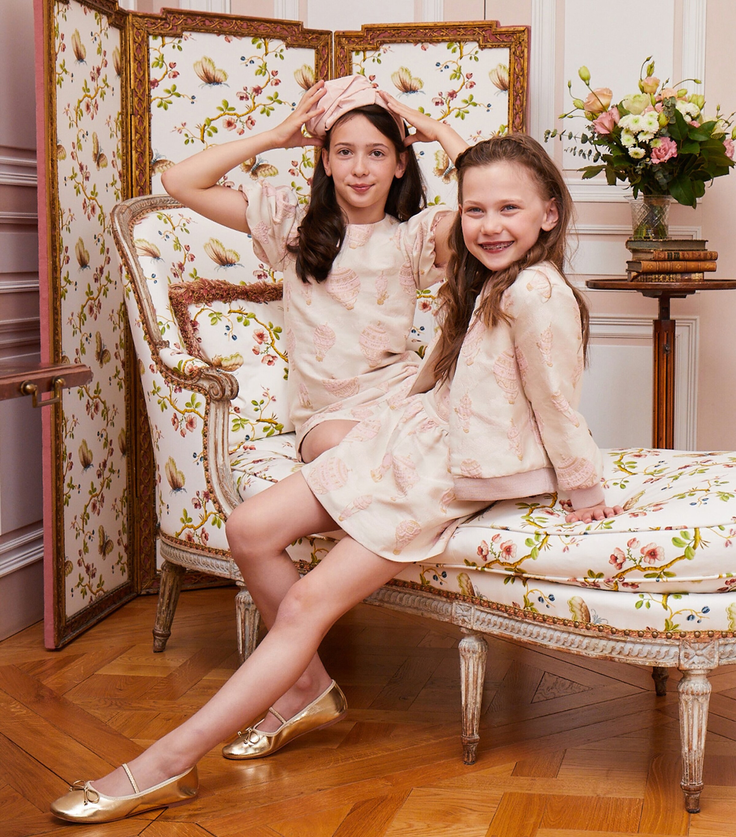 Hot Air Balloon Bomber Jacket (2-10 Years) HAB JACQUARD PINK Image 8