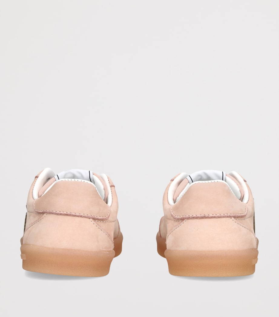 Dolce&Gabbana Kids Leather DG Logo Sneakers Peach Image 4