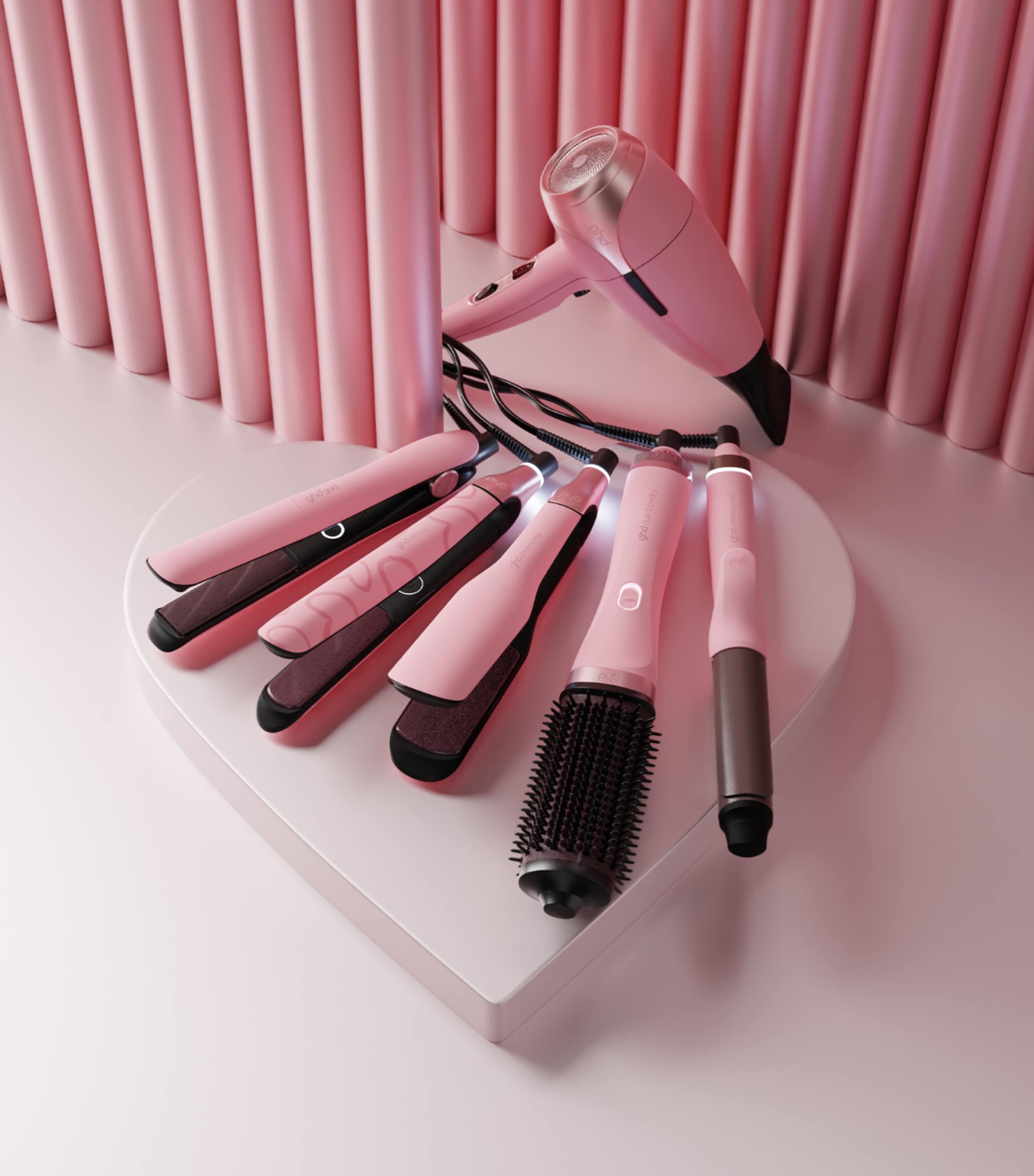 ghd Pink Collection Chronos Hair Straightener Pink Image 6