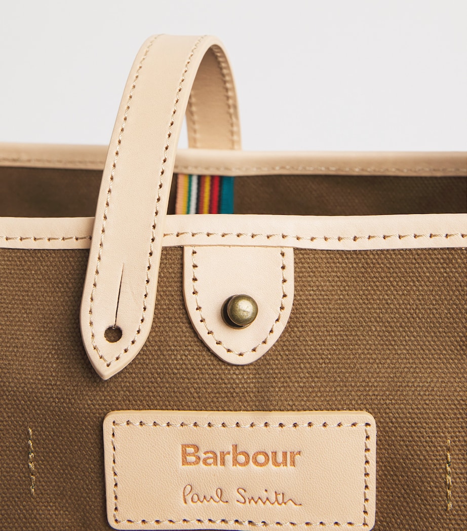 Barbour x Paul Smith Loves Barbour Tote Bag Dark Image 5
