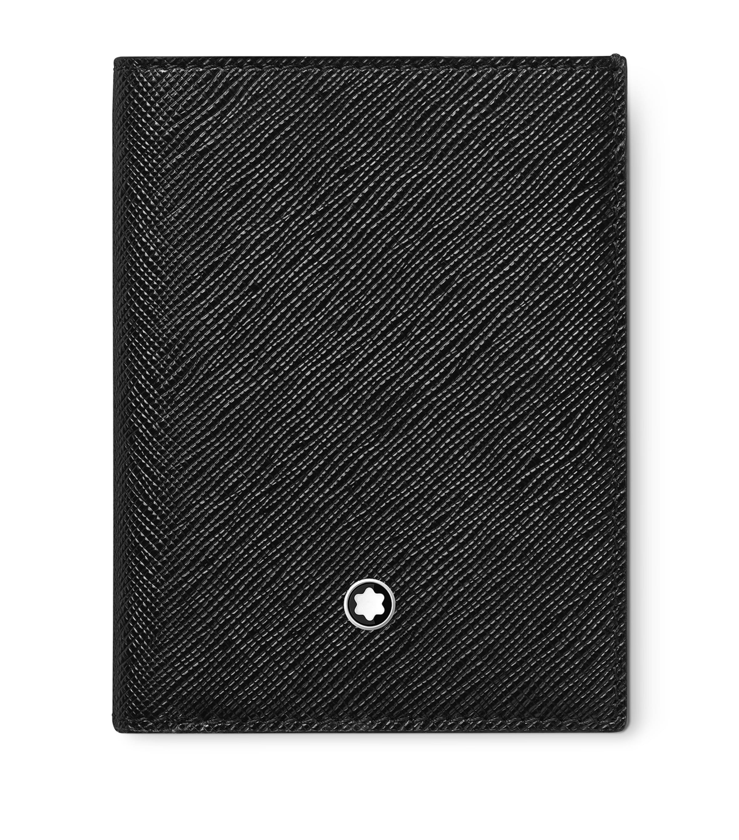 Montblanc Leather Sartorial Card Holder In Black
