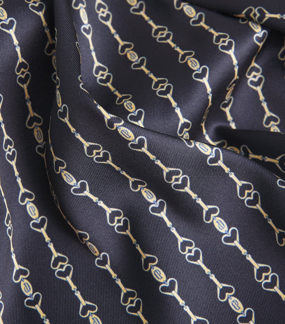 Wide Leg Printed Trousers DARK PRINT Image 5