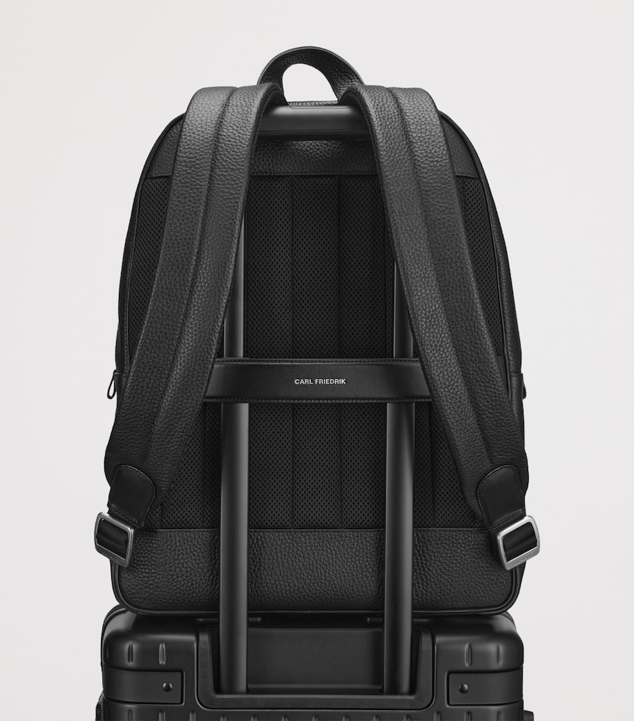 Leather Ayrton Backpack BLACK Image 6