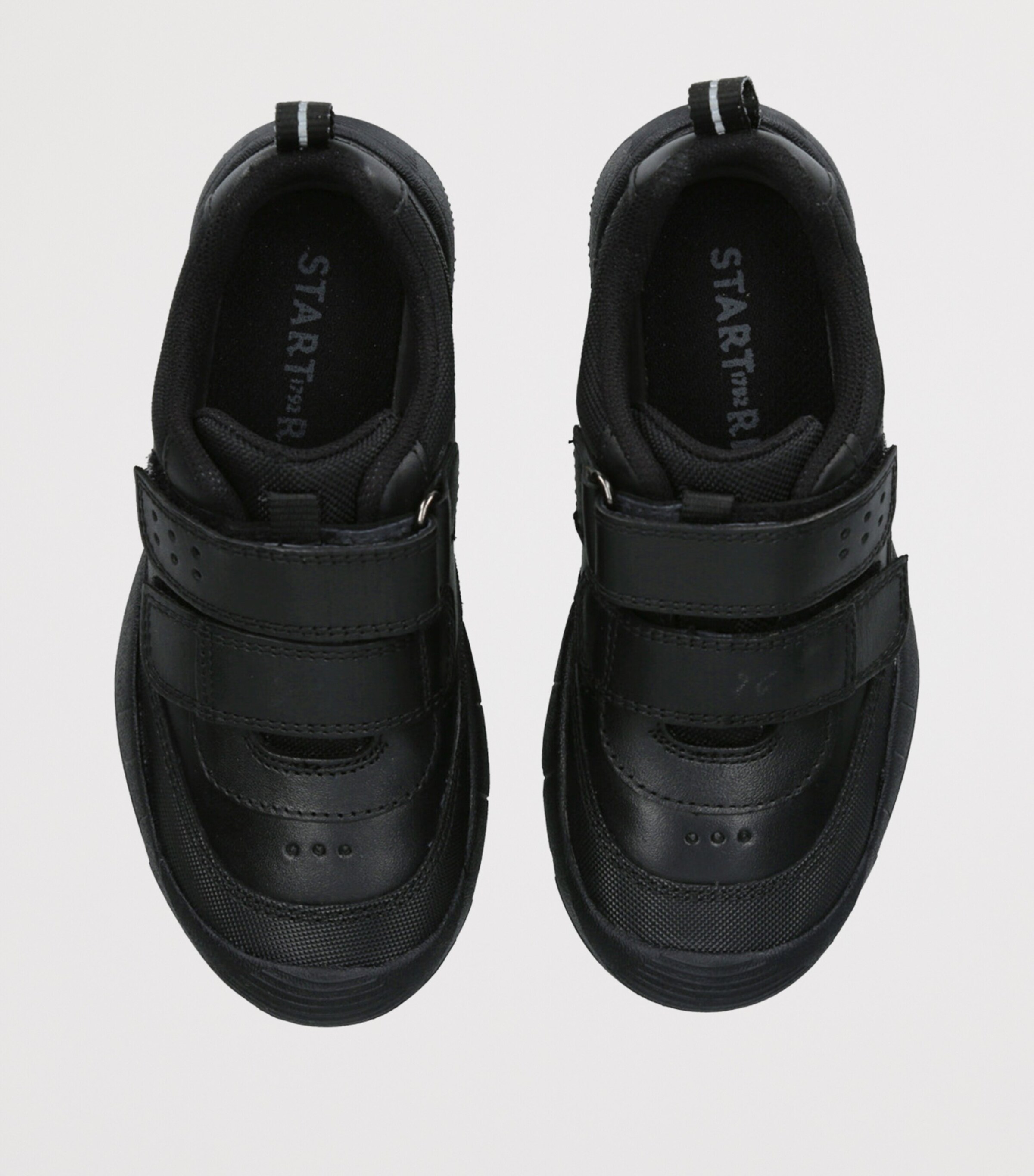 Start-Rite Leather Quad School Shoes Black Image 4