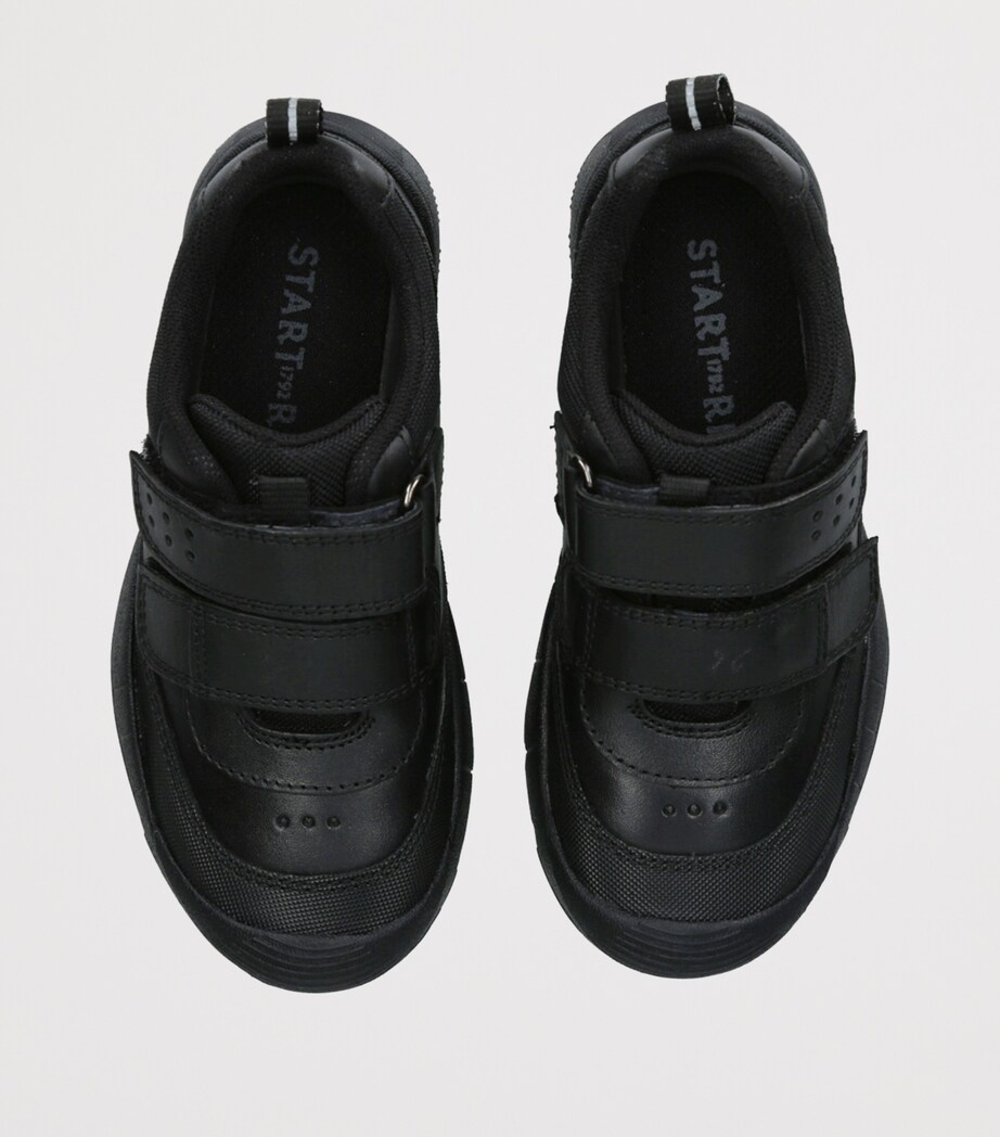 Start-Rite Leather Quad School Shoes Black Image 4
