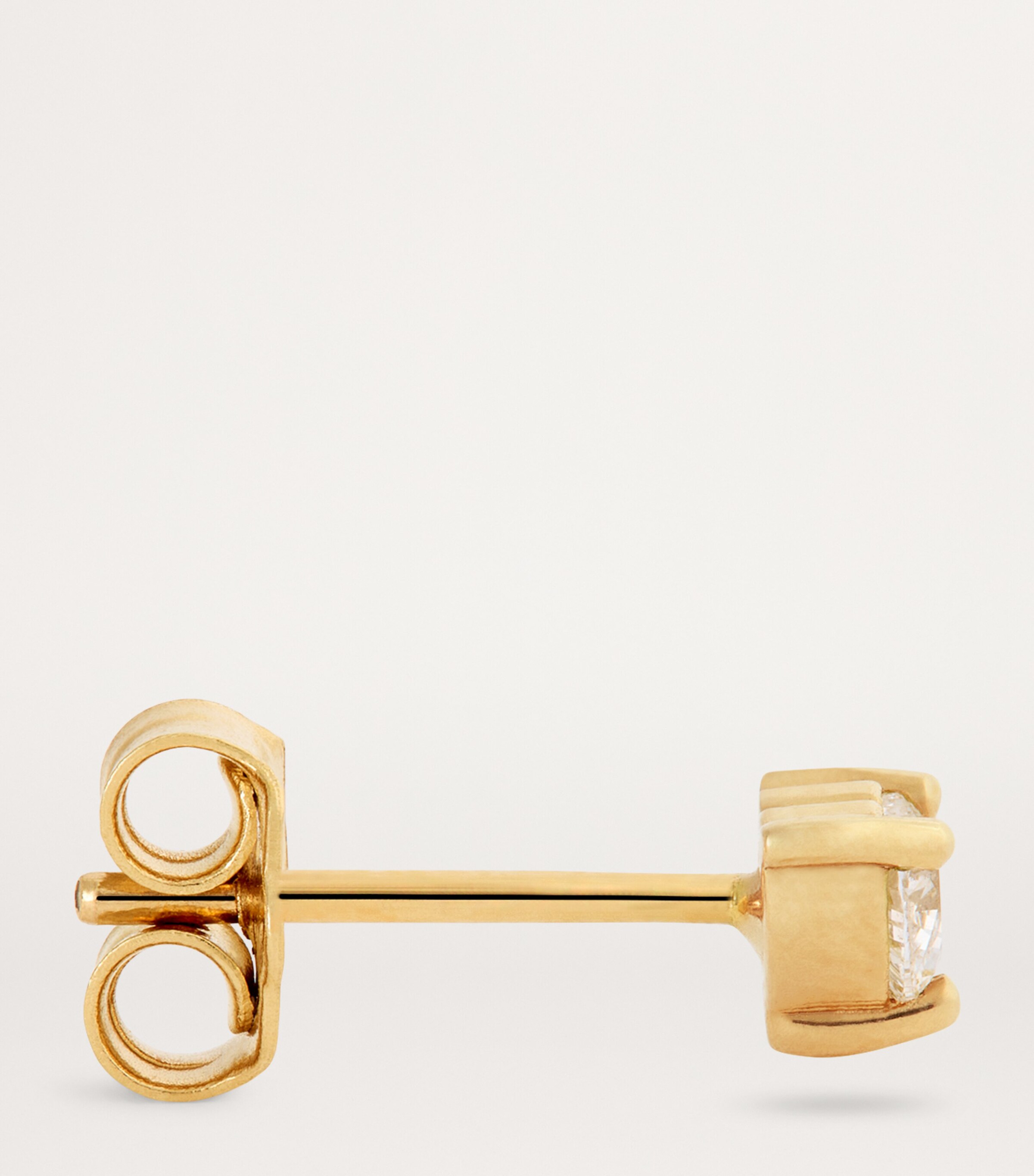 Jennifer Meyer Yellow Gold and Diamond Edith Heart Earrings Yellow Gold Image 4