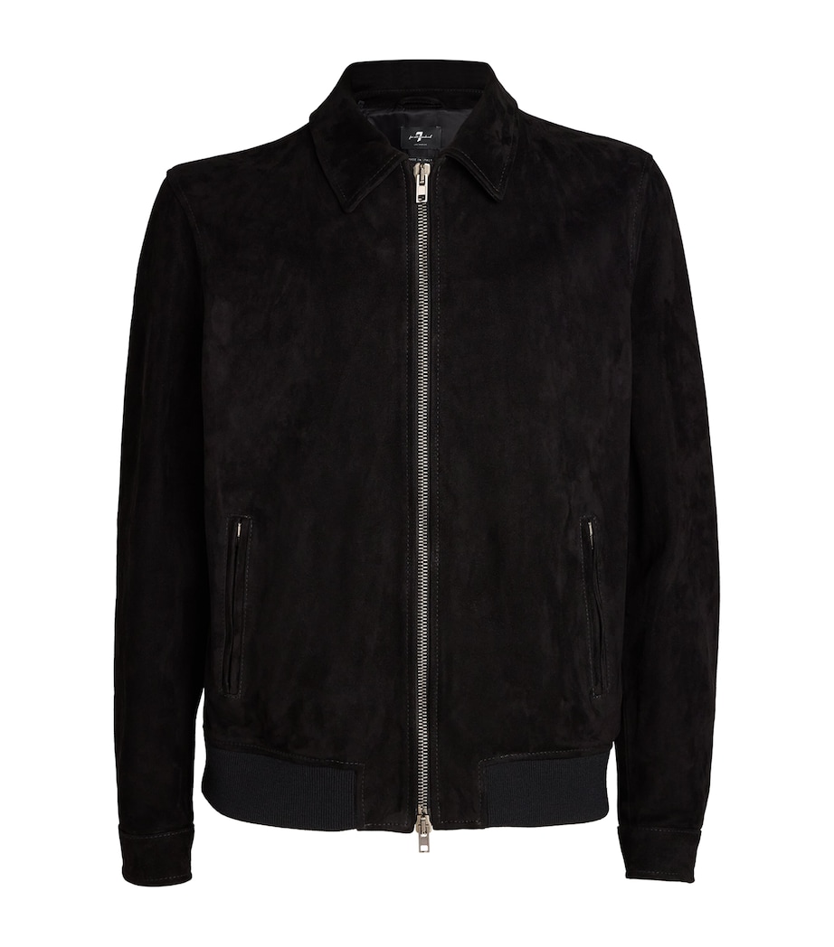 Suede Blouson Jacket BLACK Image 1