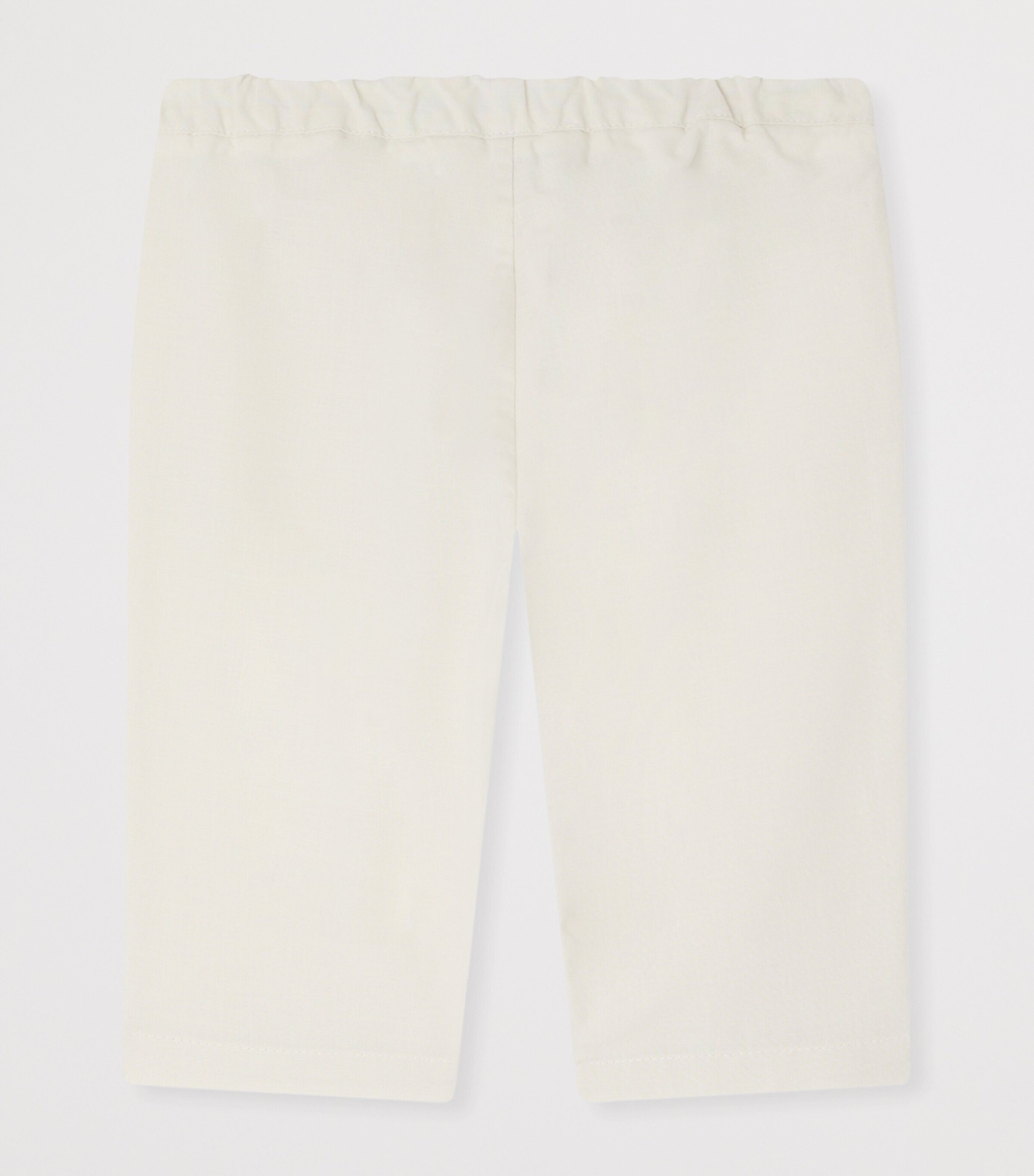 Bonpoint Cotton Carpenter Trousers (6-18 Months) Blanc Lait Image 2