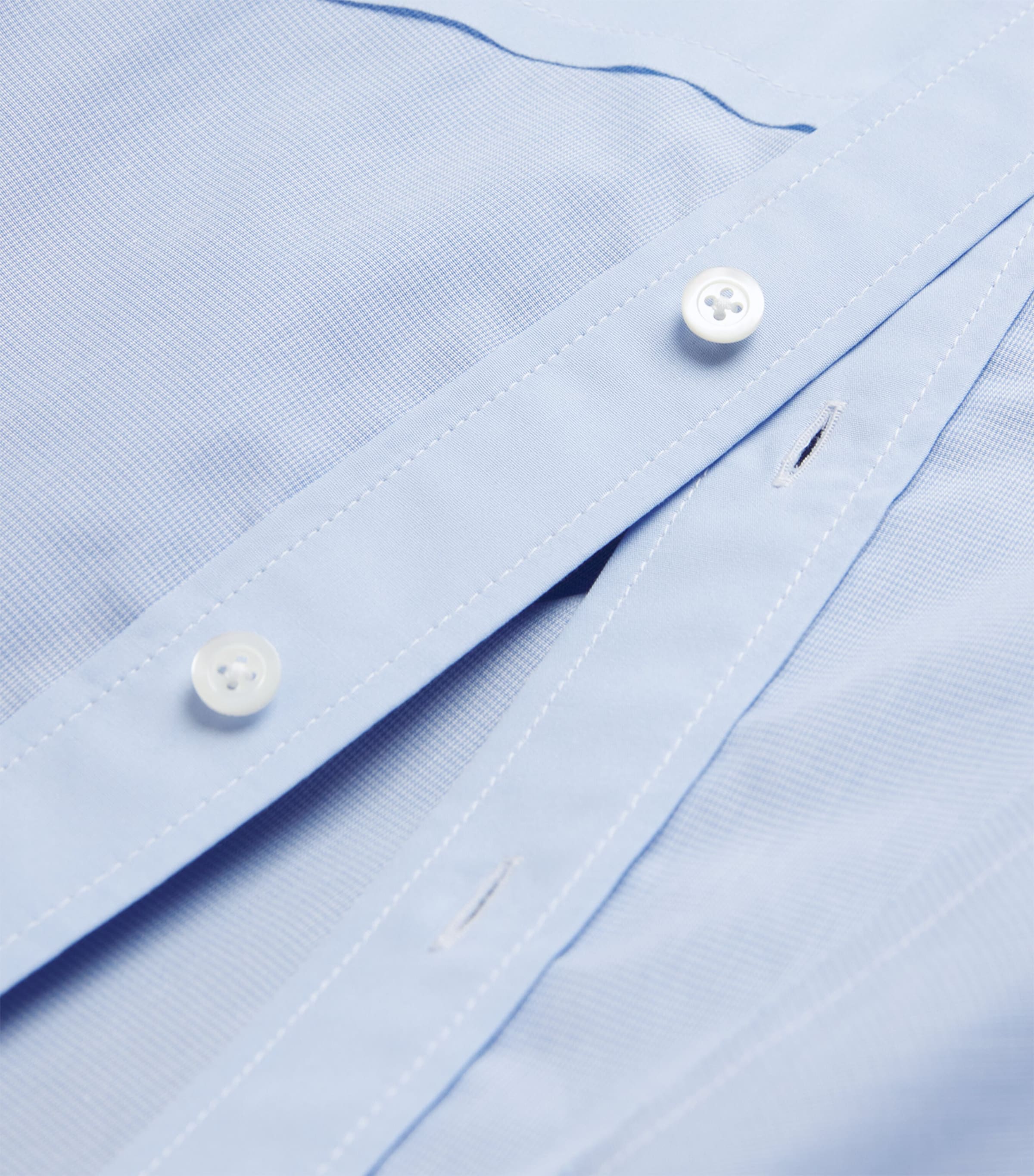 Maison Margiela Mens Cotton Panel Shirt Ciel Image 5