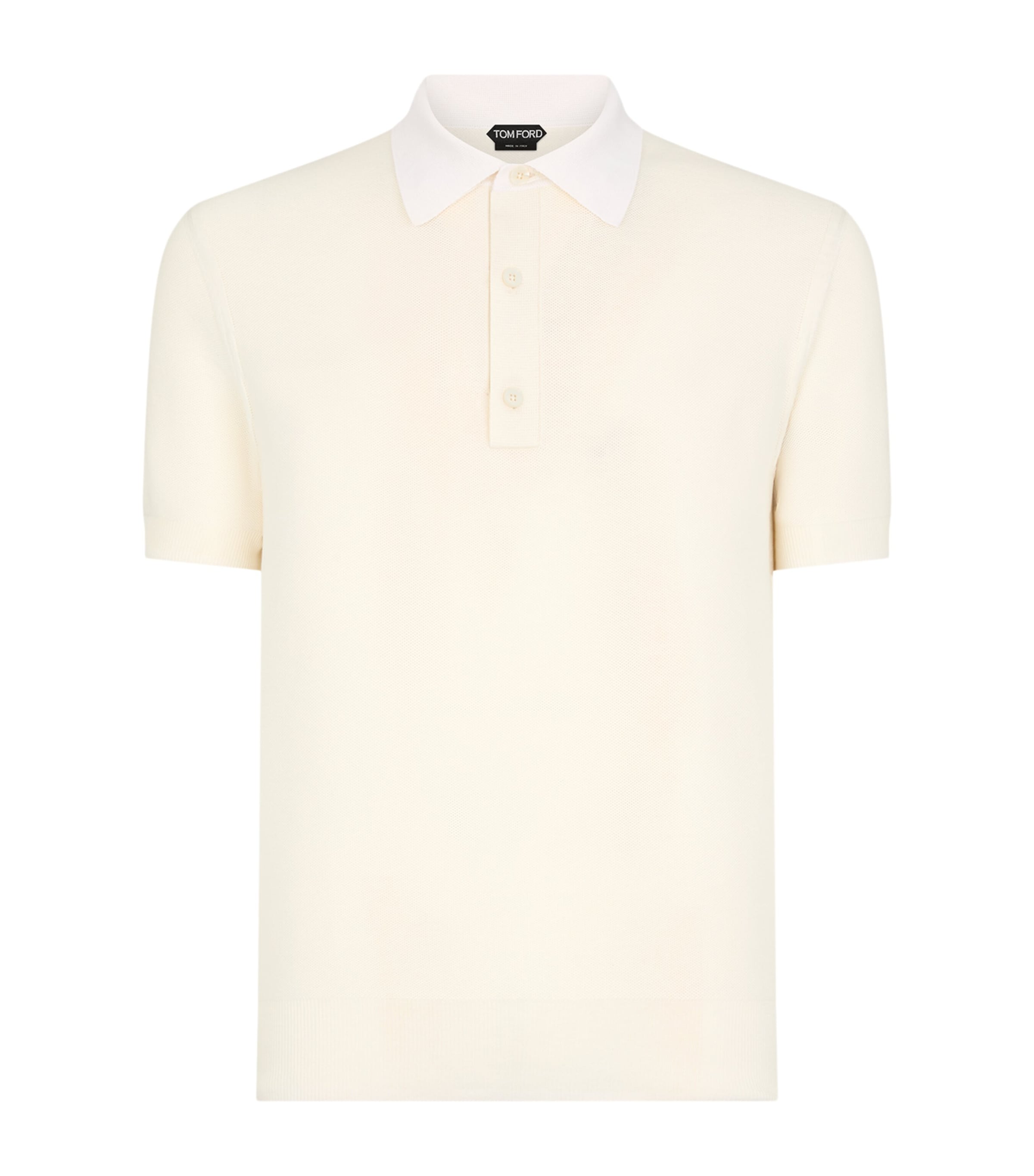 Cotton-Silk Knitted Polo Shirt WAB Image 1