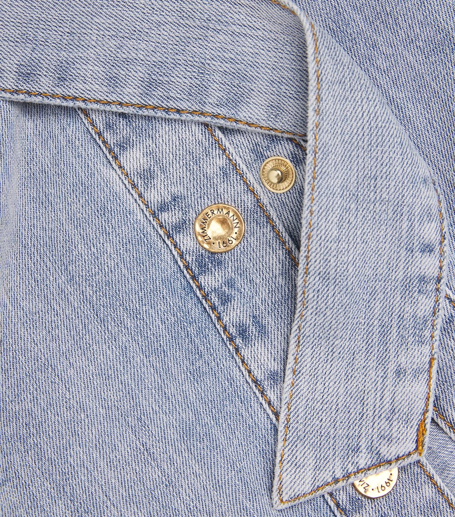 Denim Tie-Neck Shirt CSW CASTAWAY Image 5