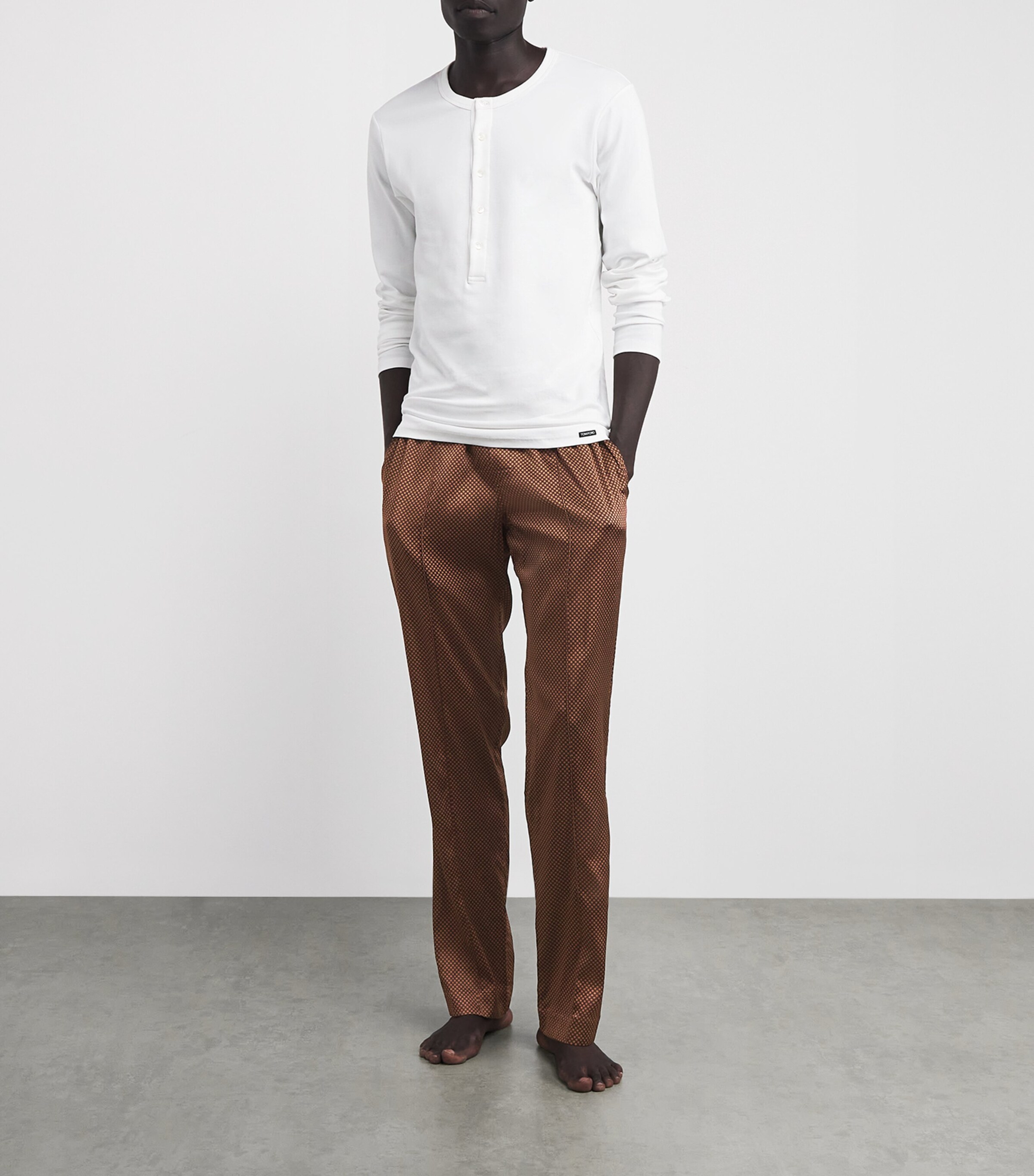 TOM FORD Stretch-Silk Polka-Dot Pyjama Bottoms | Men Clothing | Nightwear | Pyjamas | Loungewear | Designers | Tom Ford TOM FORD Stretch-Silk Polka-Dot Pyjama Bottoms | Men Clothing | Nightwear | Pyjamas | Loungewear | Designers | Tom Ford