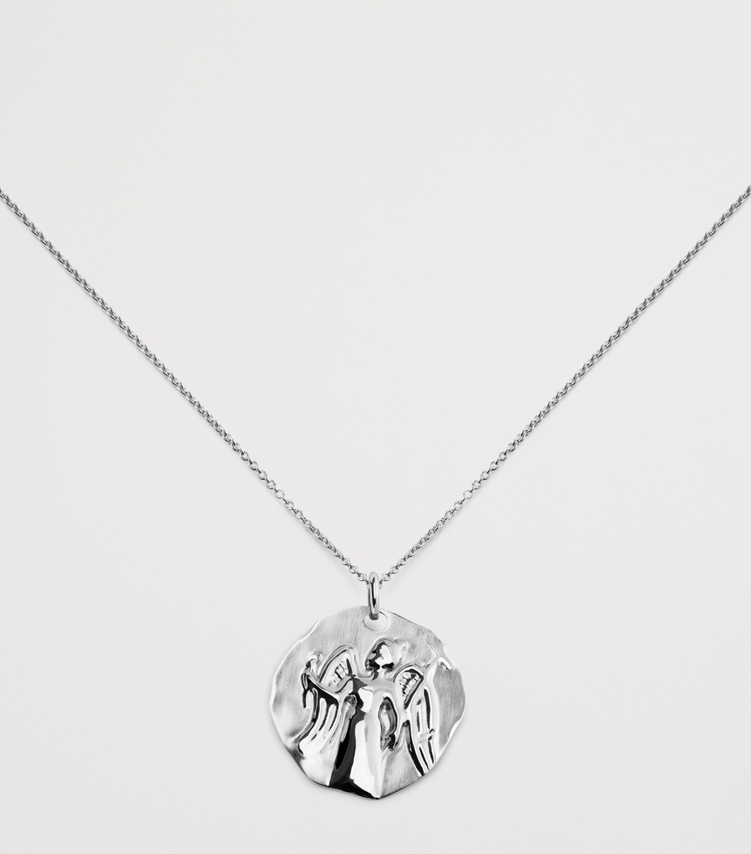 Monica Vinader Sterling Silver Virgo Zodiac Necklace Sterling Silver Image 4
