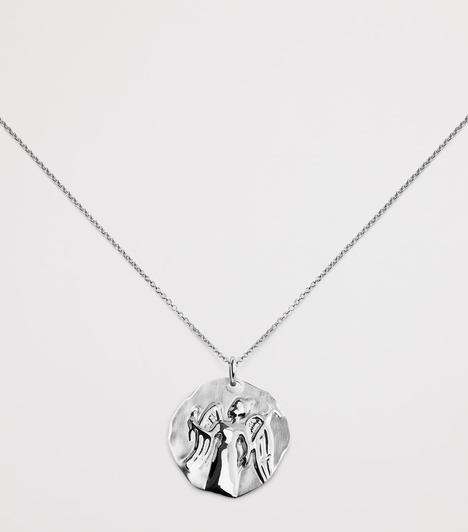 Monica Vinader Sterling Silver Virgo Zodiac Necklace Sterling Silver Image 4
