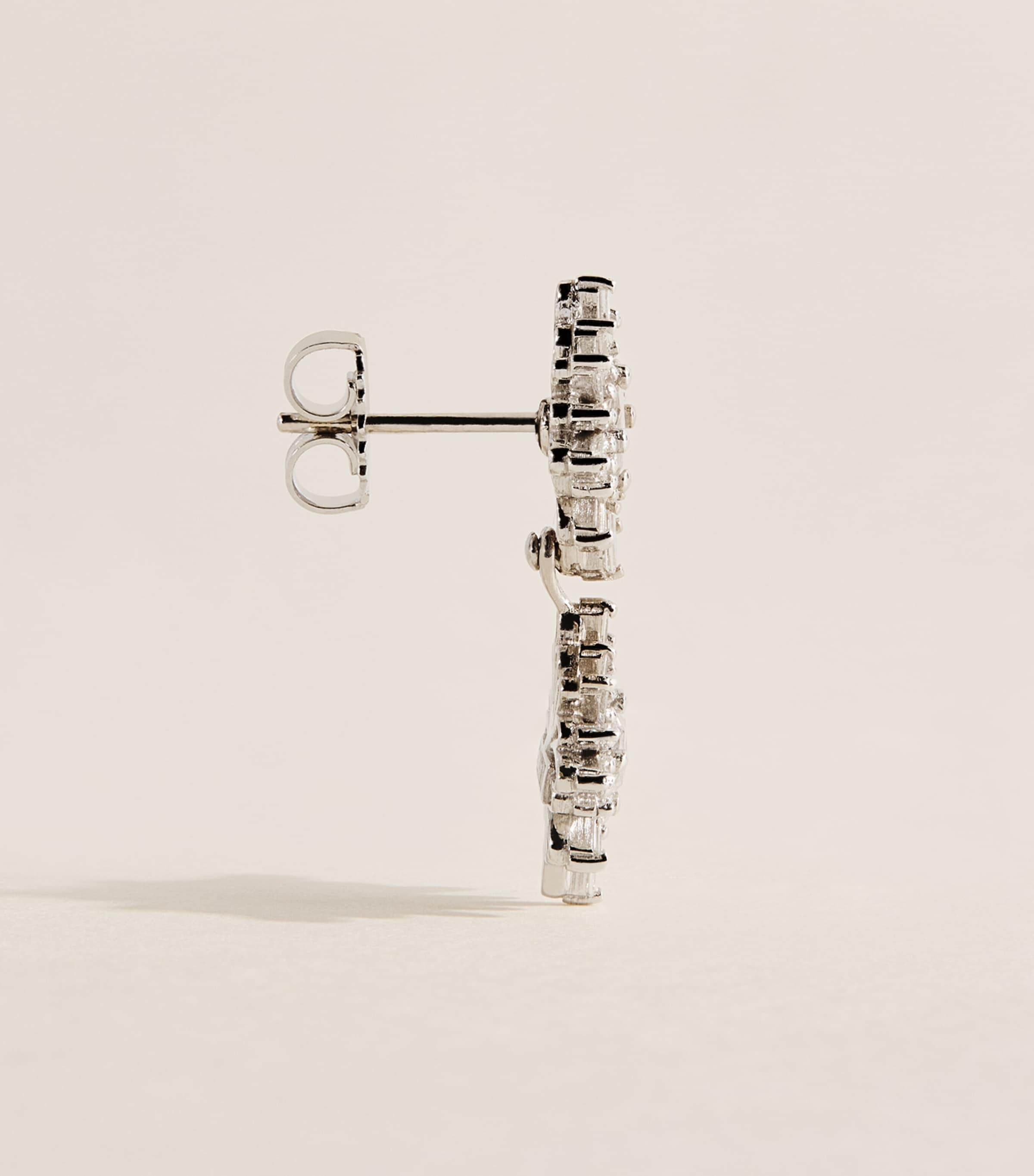 Suzanne Kalan White Gold and Diamond Doublet Earrings Wg/wd Image 3