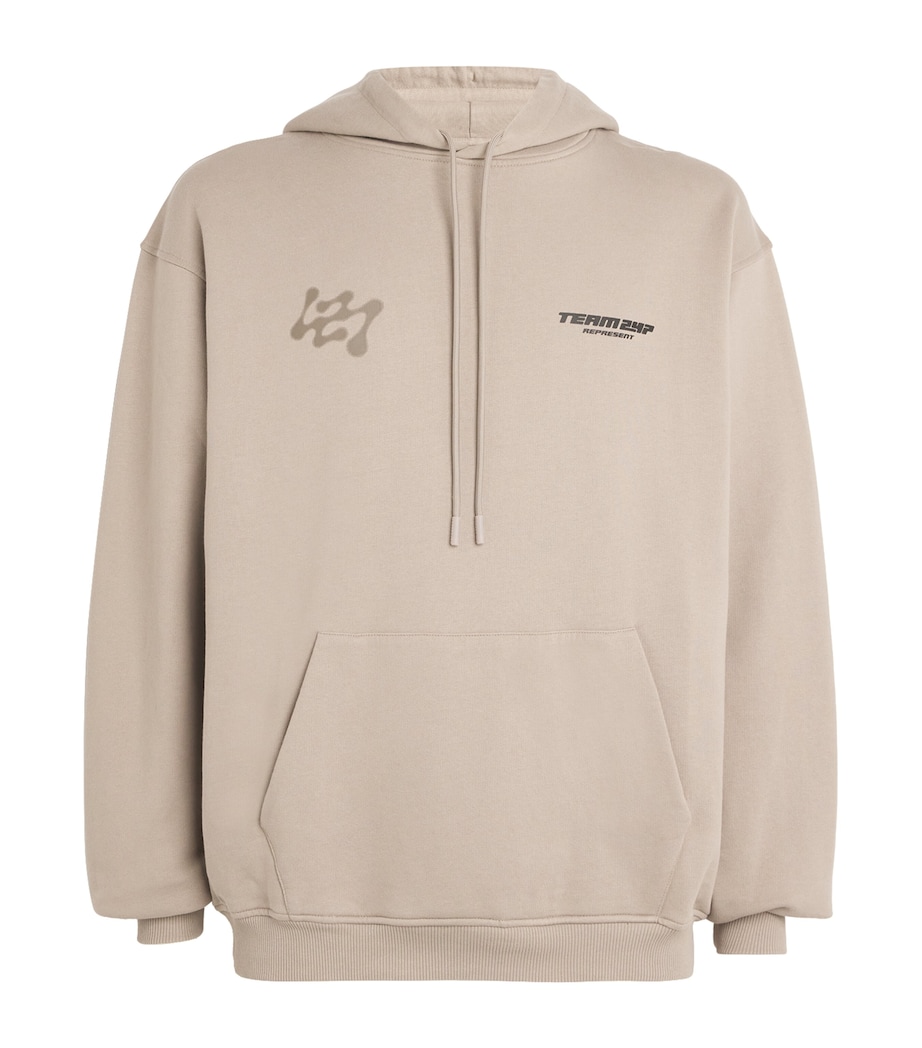 Represent 247 Mens 247 Future Terrains Oversized Hoodie Moonrock Image 1