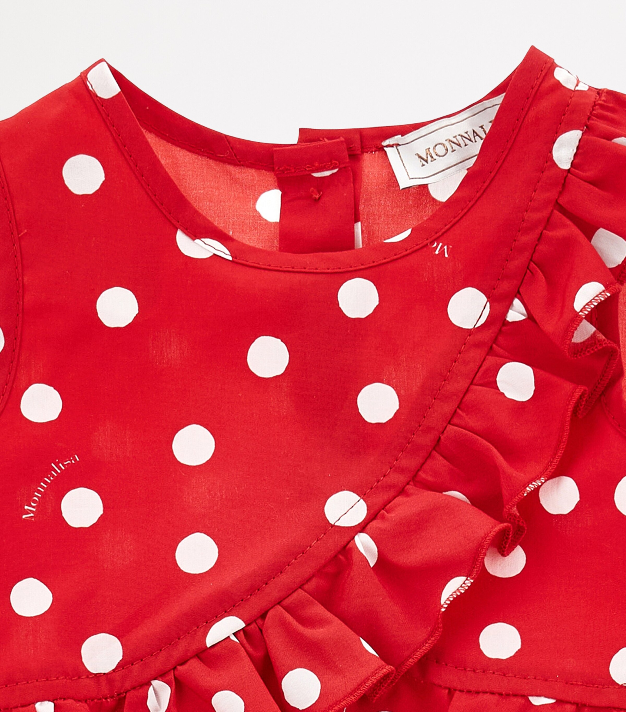 Cotton Top and Skirt Set (3-36 Months) ROSSO + BIANCO Image 3