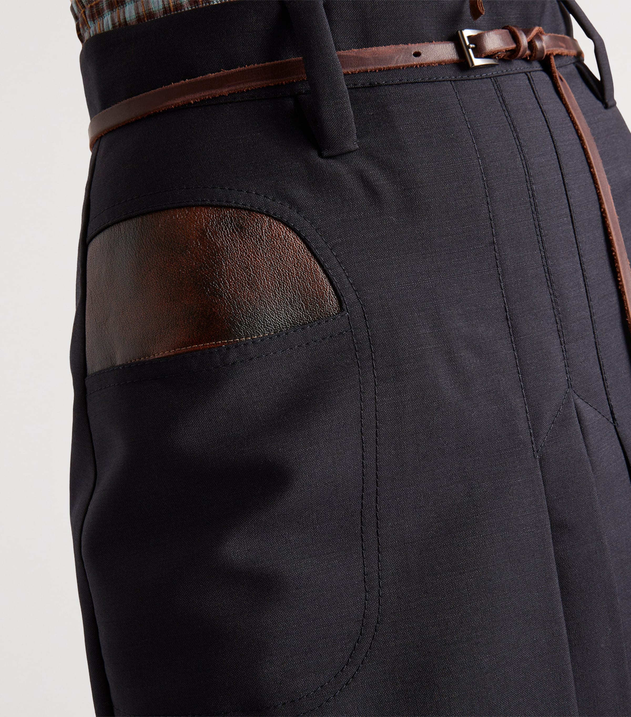 Mohair-Wool Midi Skirt F0008 Image 4