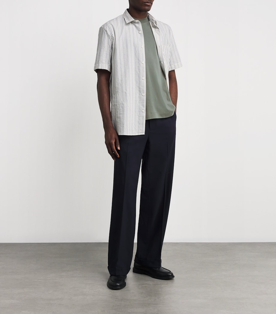 Brushed Supima Cotton T-Shirt GNIJ-DUSK GREEN Image 2