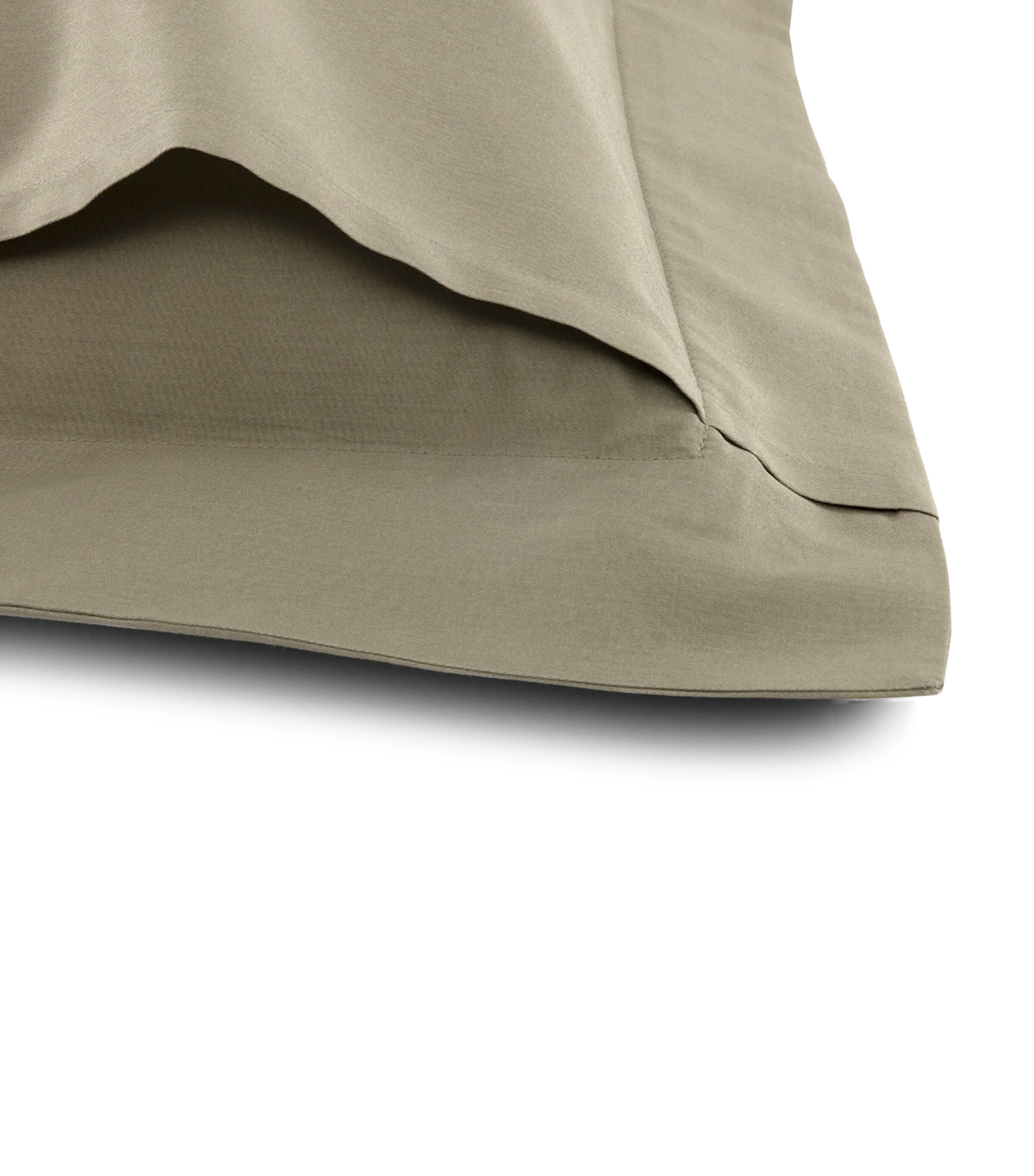 Yves Delorme Triomphe Kaki Square Oxford Pillowcase (65cm x 65cm) Kaki Image 3