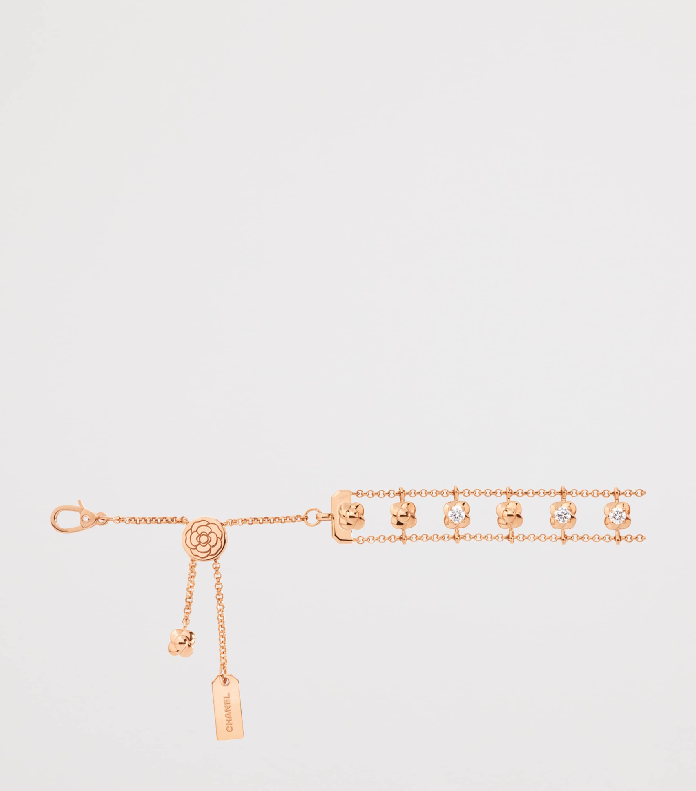 CHANEL Rose Gold and Diamond Bouton de Camélia Supple Choker Rose Gold Image 4
