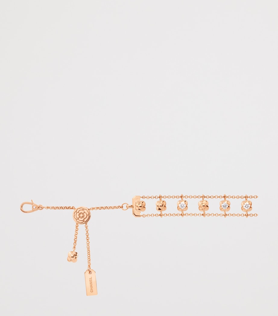 CHANEL Rose Gold and Diamond Bouton de Camélia Supple Choker Rose Gold Image 4