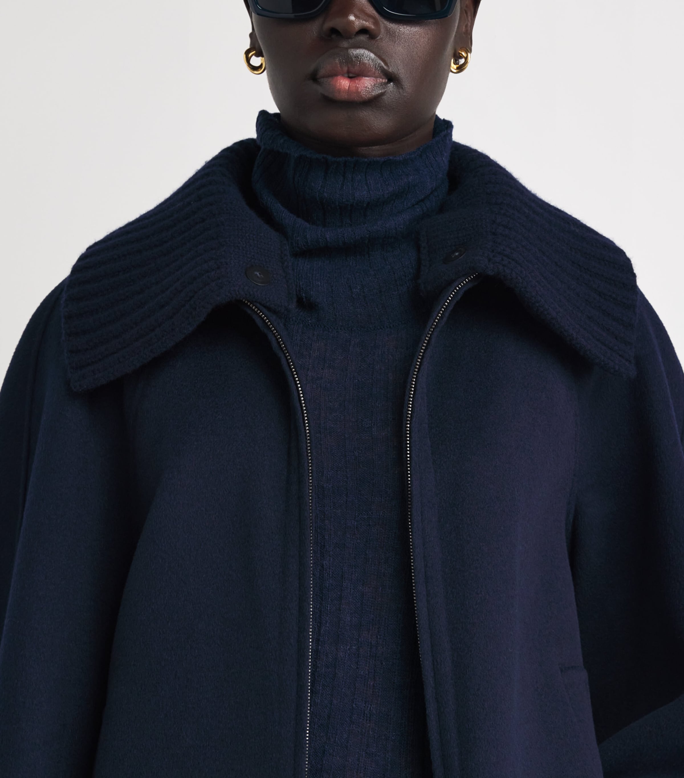 Joseph Womens Wool-Cashmere Cooksey Jacket Indigo Image 6