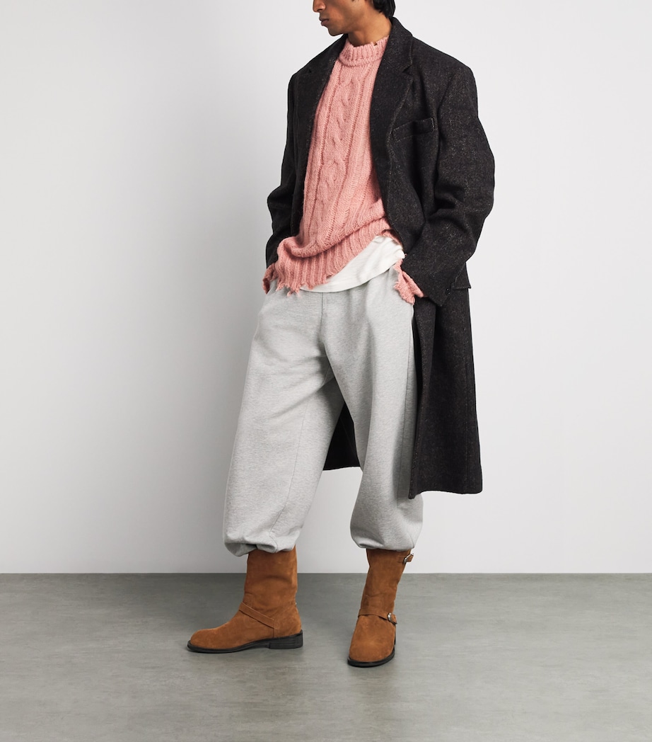 System Suede Buckle Ankle Boots Camel Image 4