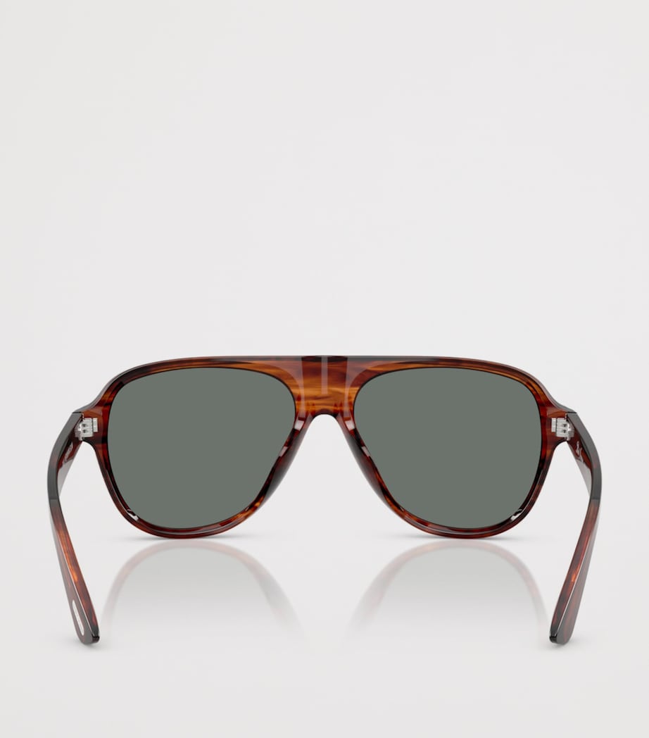 Oliver Peoples Paul Newman Sun Pilot Sunglasses Red Image 4