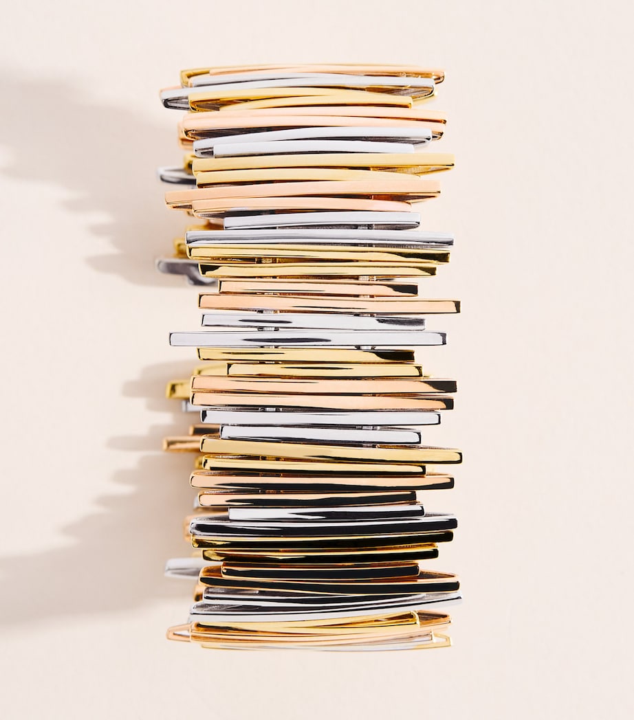 Suzanne Kalan Mixed Gold Classic Golden Jagged Wide Cuff Wyrg Image 5
