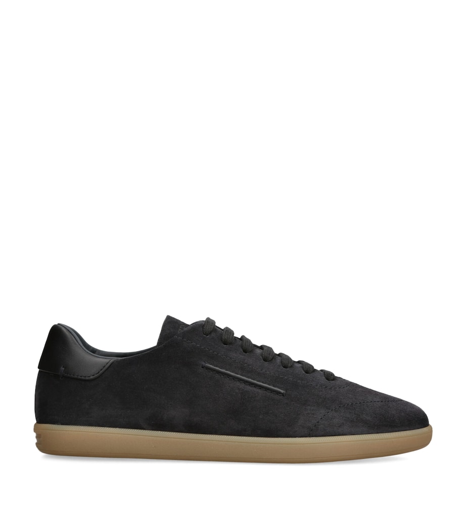 Zegna Suede 232 Sneakers Navy Image 1