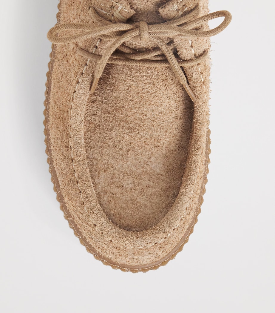 Suede Ankle Boots BEIGE Image 5